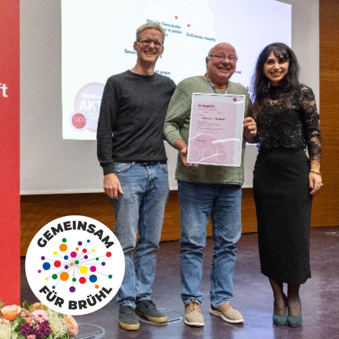 Gemeinsam für Brühl gewinnt den „Aktiv-Preis“ der Bundeszentrale für politische Bildung