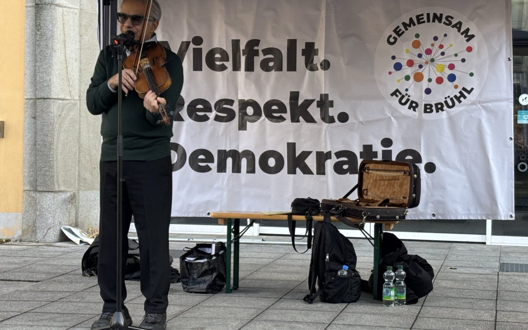 Solidarität mit den Menschen im Iran – Rede und Lieder von Eskandar Abadi in Brühl (17.01.2026)
